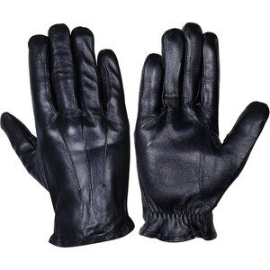 🆕WASPRO Men's Black Imported Lambskin Motorcycle  Pure   Leather Gloves